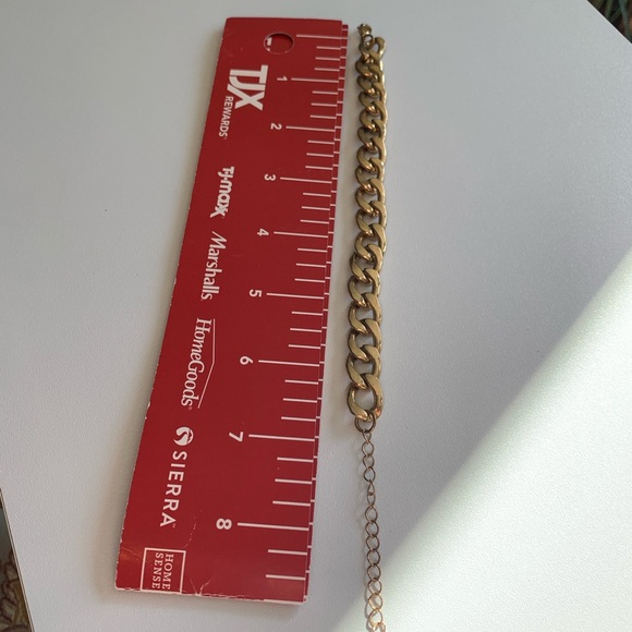 Large Cuban Link Gold Plated Chain Bracelet - Picture 3 of 7